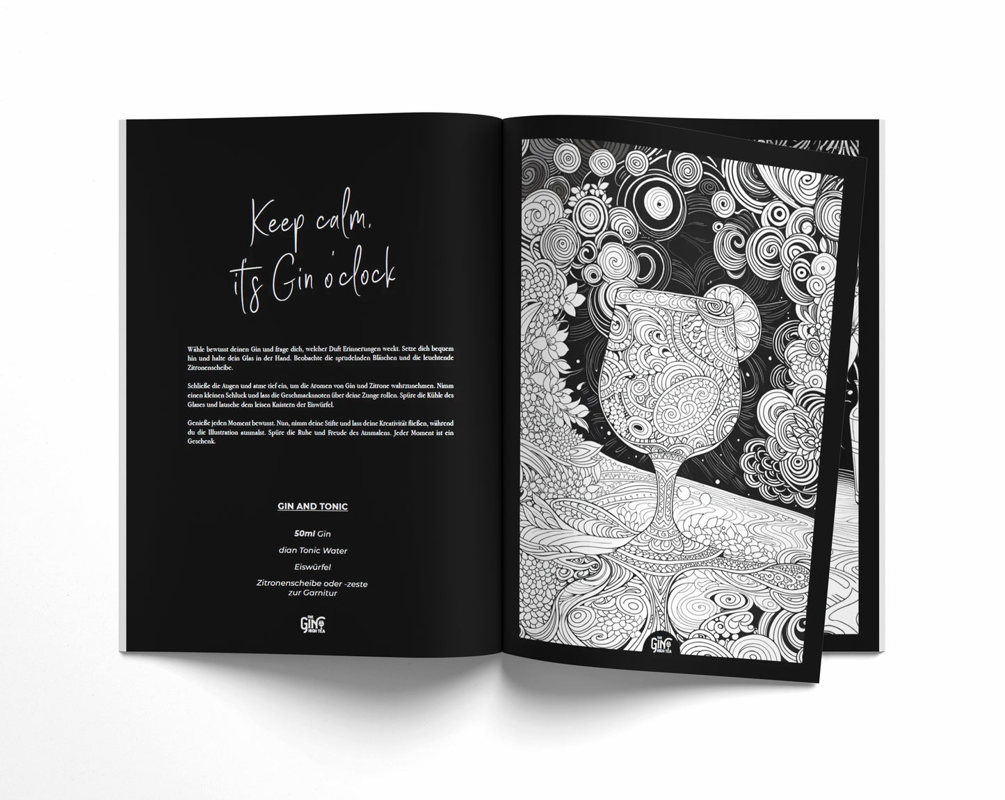 📦 B2B – The Gin High Tea: Gin Coloring Book for Retailers (PU = 5 Books)