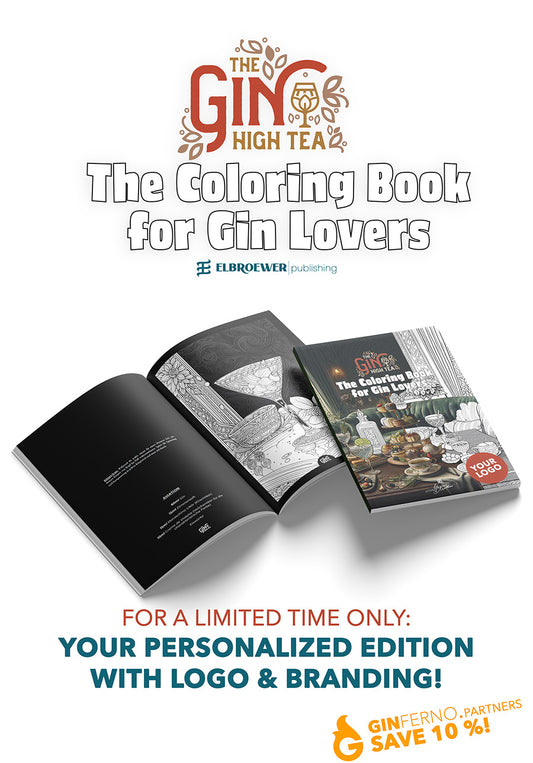 📦 B2B – The Gin High Tea: Gin Coloring Book for Retailers (PU = 5 Books)
