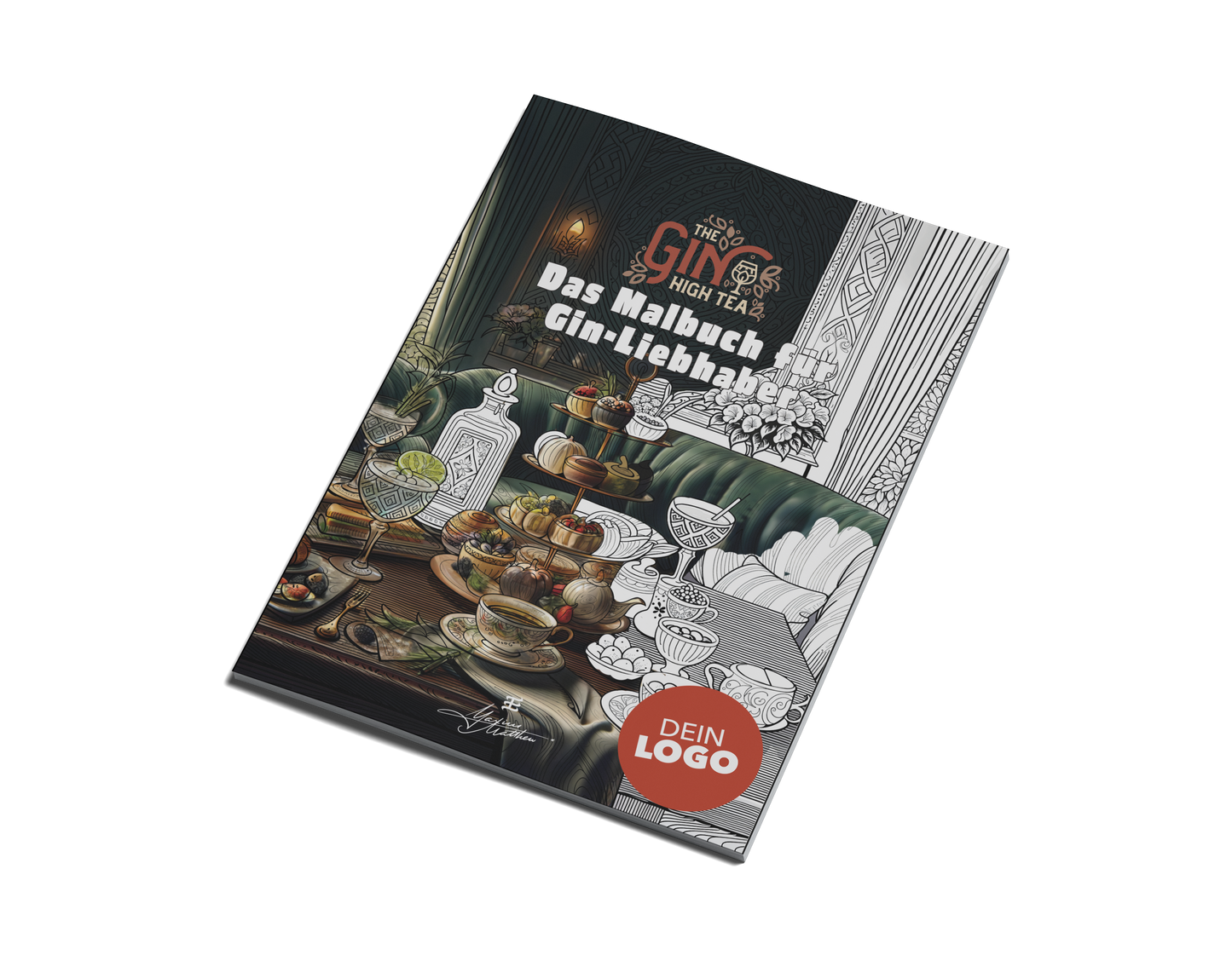 📦 B2B – The Gin High Tea: Gin-Malbuch für Händler (VE = 5 Bücher)