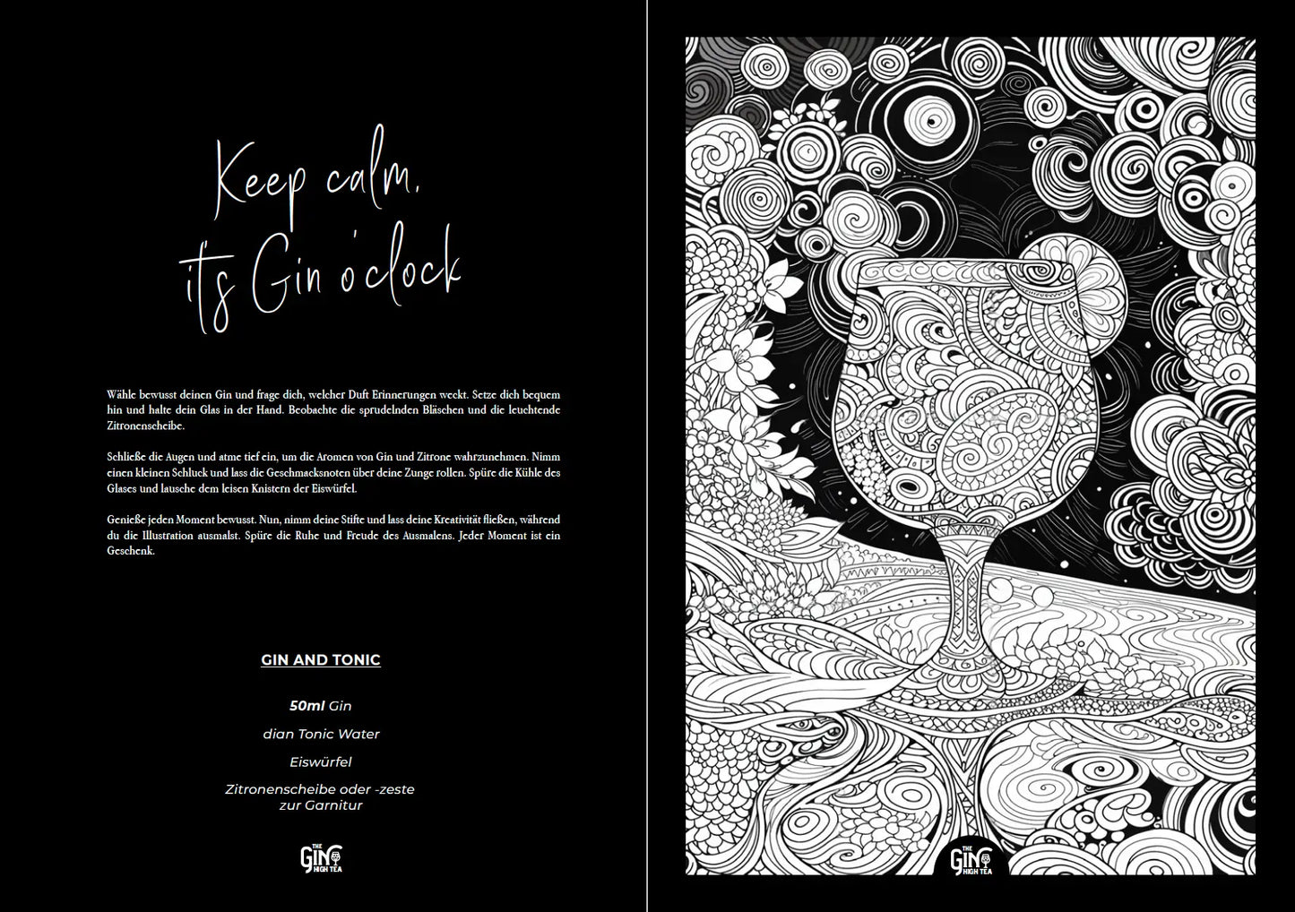 The Gin High Tea – Das Gin Malbuch für Gin-Liebhaber (Vorbestellung)