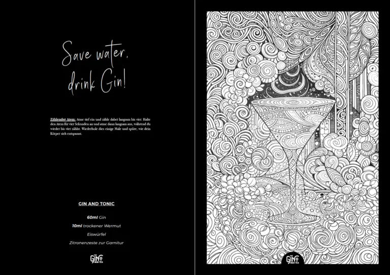 The Gin High Tea – Das Gin Malbuch für Gin-Liebhaber (Vorbestellung)