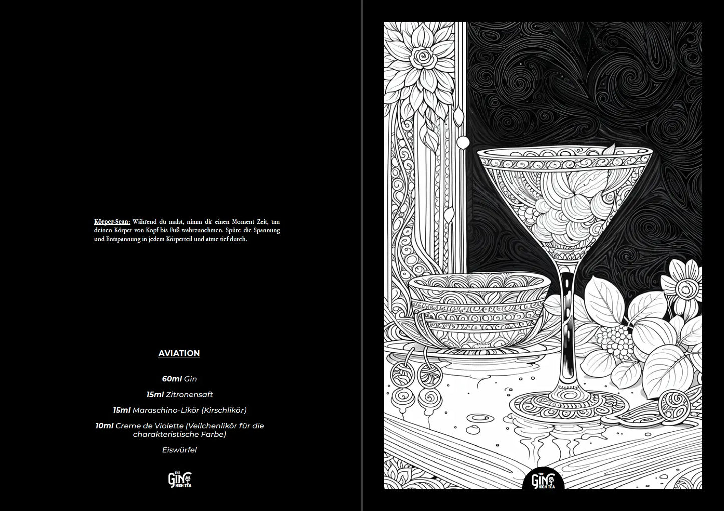 The Gin High Tea – Das Gin Malbuch für Gin-Liebhaber (Vorbestellung)